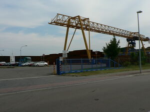 Industriegelände Eingangstor