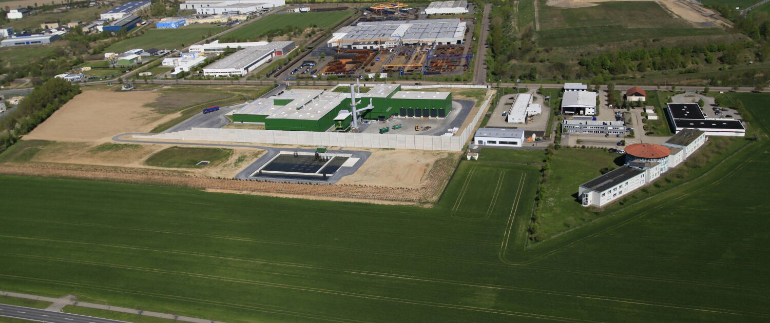 Industriegelände Vogelperspektive