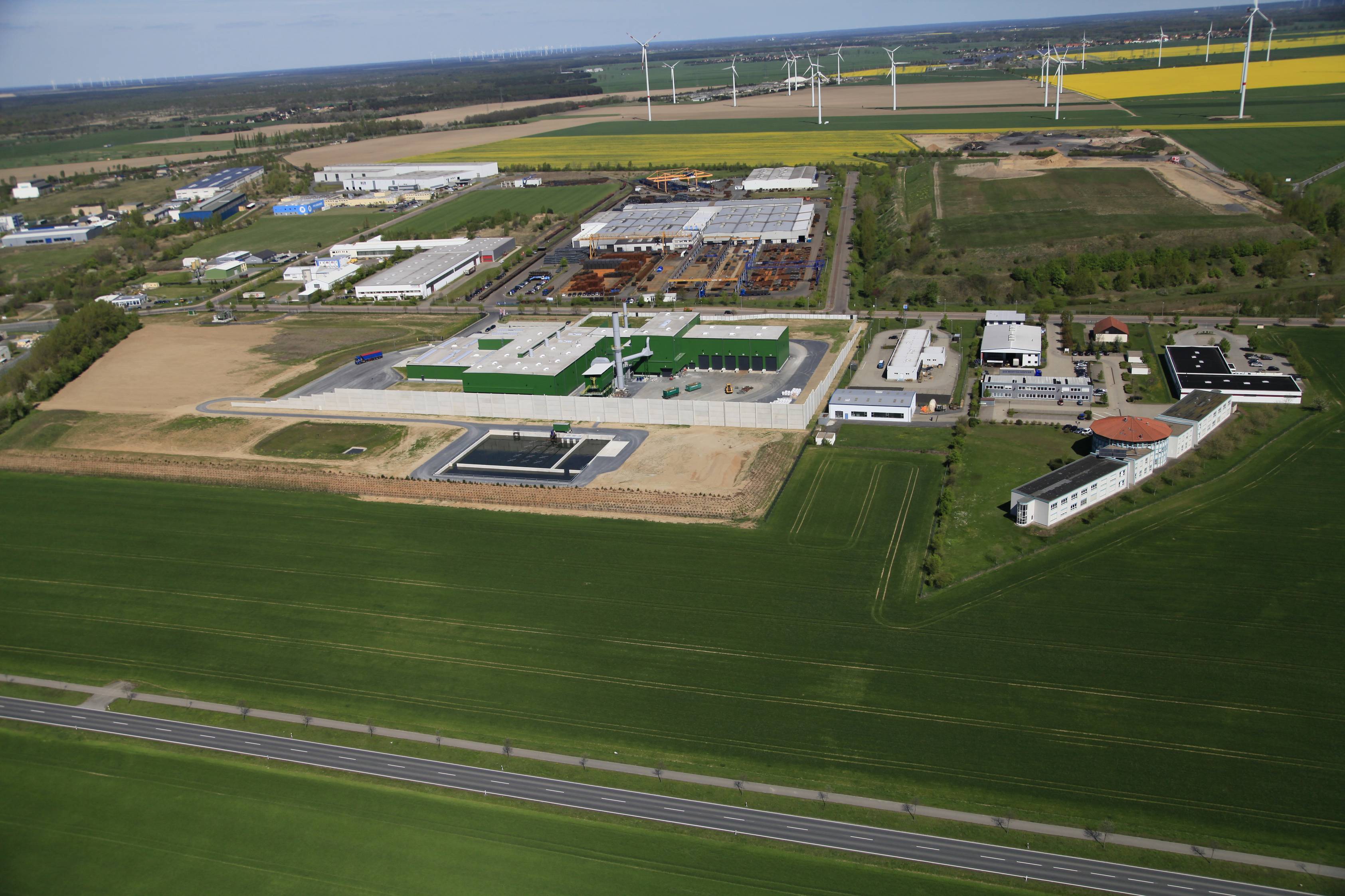 Industriegelände Vogelperspektive